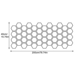 Black Honeycomb Pattern Side Body Decal DIY Sticker For Car Truck SUV Motorcycle