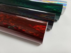 Gloss Red Green Silver Black Holographic Iridescent Vinyl Car Wrap Sticker Film