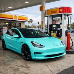 12″x60″ Ultra Gloss PET Liner Tiffany Blue Car Vinyl Wrap Air Release 1FTX5FT