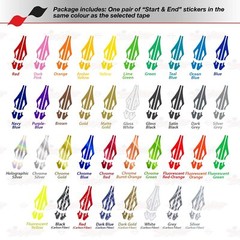 LIME GREEN 3/8″ PIN STRIPE Car Model Motorcycle Decal TAPE Vinyl Sticker 9mm