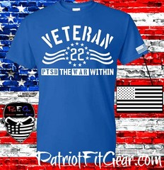 PTSD The War Within,Veteran 22,Suicide Awareness,Support Our Troops,Vinyl Decal