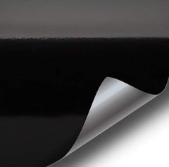 Microfinish Black Vinyl Wrap Roll – 1ft x 5ft with Strong Adhesive & Air Release