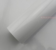50FT X 5FT Entire Car Wrap White Flexible Glossy Paint Vinyl Sticker Air Free US