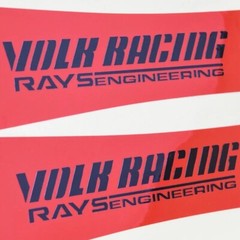 Full Set 8pcs Volk Racing TE37 SL Rays Engineering Wheel Rim Decal Sticker Kit
