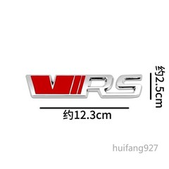 Metal 3D Car Rear Trunk Tailgate Decal Sticker RS VRS Front Hood Grille Emblem