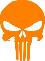 Punisher Emblem Logo Vinyl Decal Multiple Colors and Sizes