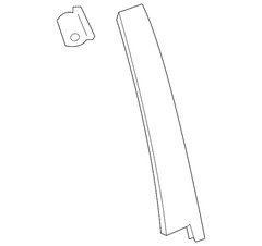 Genuine GM Rear Passenger Side Door Window Frame Front Applique 23363735