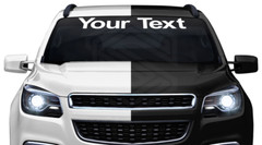 #1010 Custom Text Letters Personalized Decal Sticker Vinyl Windshield Window Car