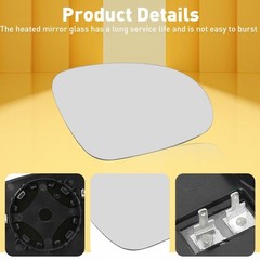 1/2x Right Heated Power Side Mirror For Glass Volkswagen Jetta/Beetle 2011-2018