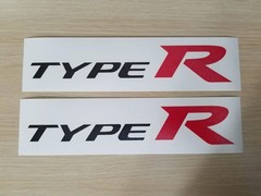 (2x) Type R Decal Vinyl Stickers for FD2 FN2 FK2 for Civic JDM Sport Cars