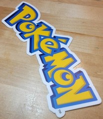 1 Pokemon Dishwasher & Microwave Safe 6.5 x 2.53 Inch JUMBO Die Cut Sticker