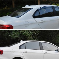 Carbon Fiber Style Car Shark Fin Aerial Antenna Mast Roof AM/FM Radio Sig A