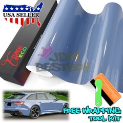 1FTx5FT PPF Porcelain Blue Gloss Color Vinyl Paint Protection Film Scratch Wrap