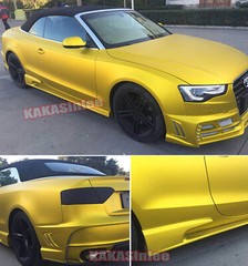 Satin Gold Car SUV Part Vinyl Wrap Matte Chrome Metal Sticker Air Release AXUS