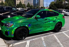 Holographic Brushed Aluminum Emerald Green Rainbow Car Vinyl Wrap Sticker Sheet