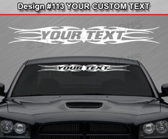 Design #113 Custom Decal Sticker Vinyl Graphic Windshield Window Tribal Car SUV
