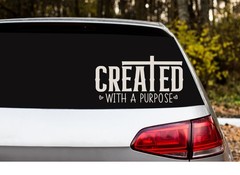 Created Whit a purpose Car Decal, Oracal Vinyl Sticker
