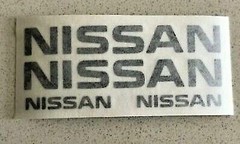 6 x Brake Caliper Decal sticker for NISSAN – High Temp -Color Options- FAST