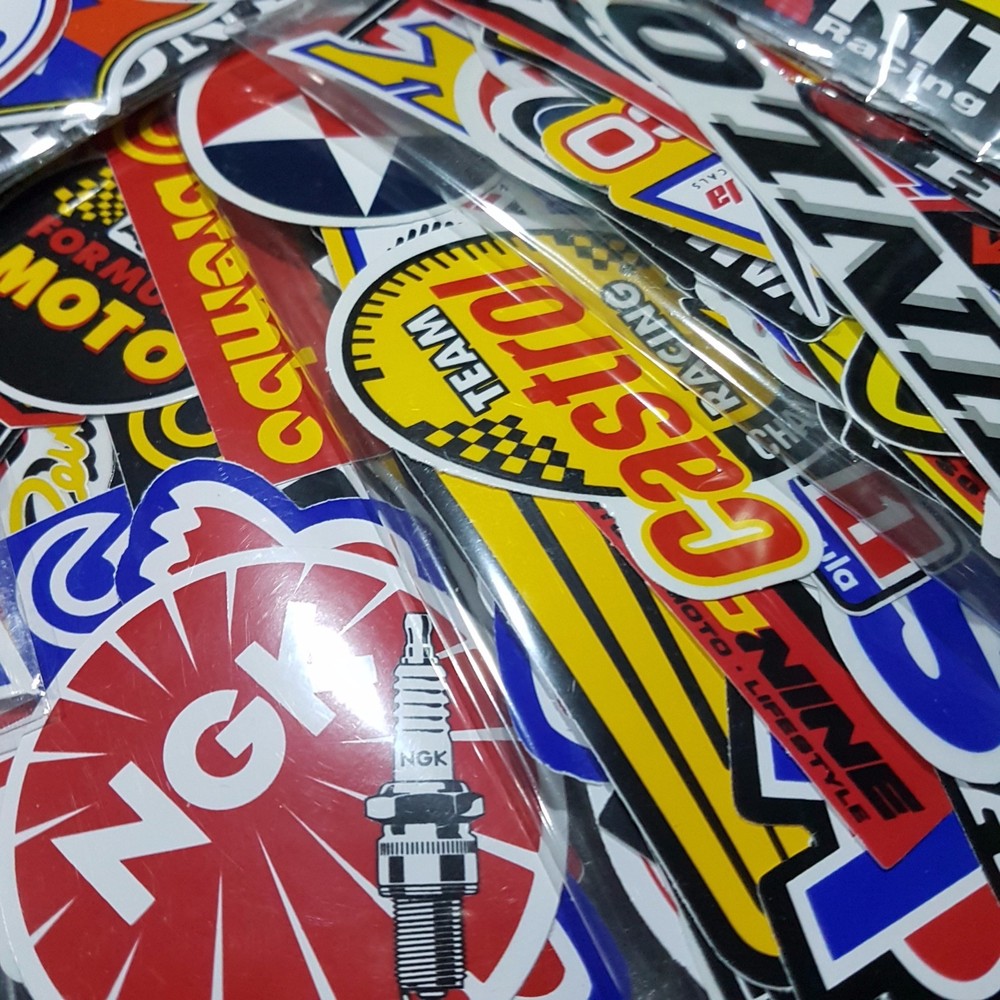 50 Mixed Random Stickers Motocross Motorcycle Car ATV Racing Helmet Decal Bike