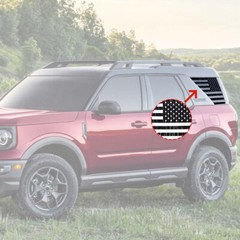 Rear Side Window Glass Tailgate Cover Decals Sticker For Ford Bronco Sport 2021+