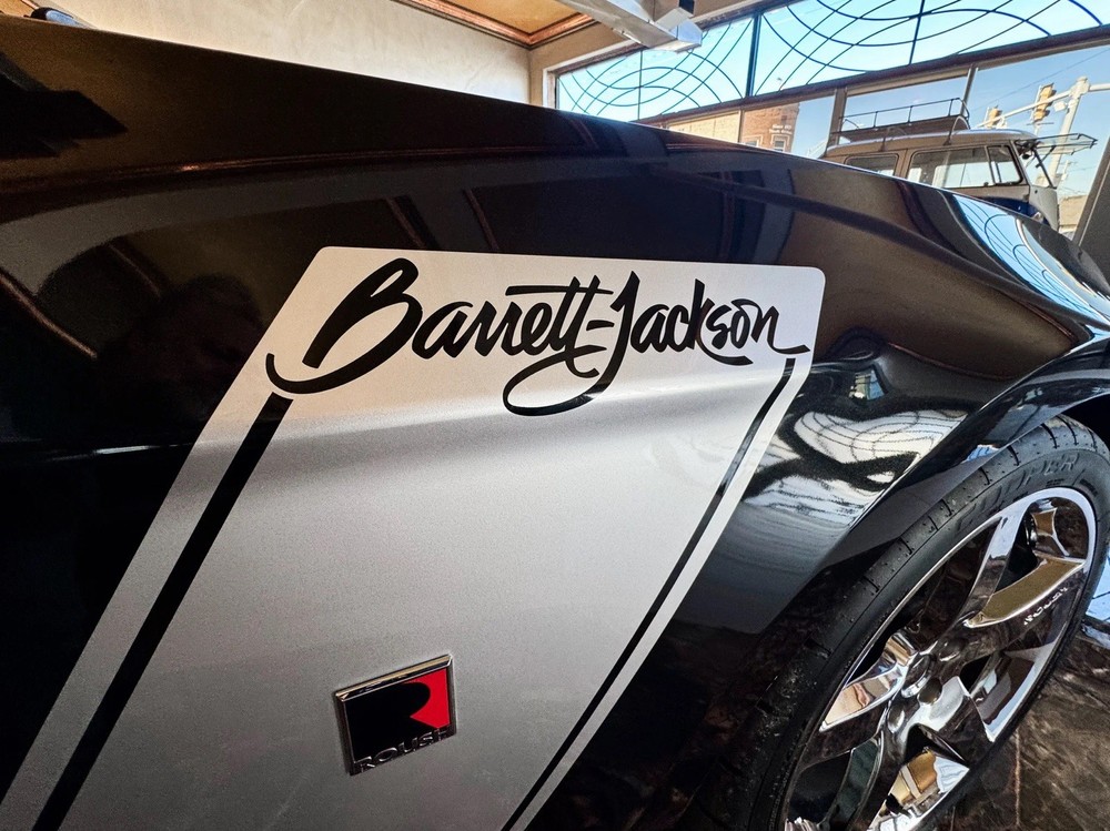 OEM 2007-10 ROUSH BARRETT JACKSON SIDE GRAPHIC DECALS NEW 2PC SET MUSTANG ORACLE
