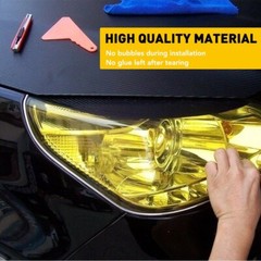 9 Colors Premium Glossy Headlight Taillight Fog Light Vinyl Sticker Tint Film