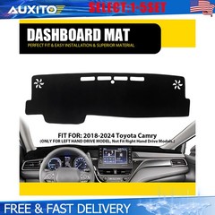 For Toyota Camry 2018 2019 2020 2021 2022 23 24 Black Dash Mat Board Cover 1-5X