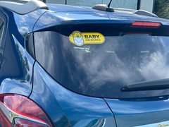 Baby On Board Car Sticker Decal Emblem With Variations 7.5 x 4 Inch Size (x3)