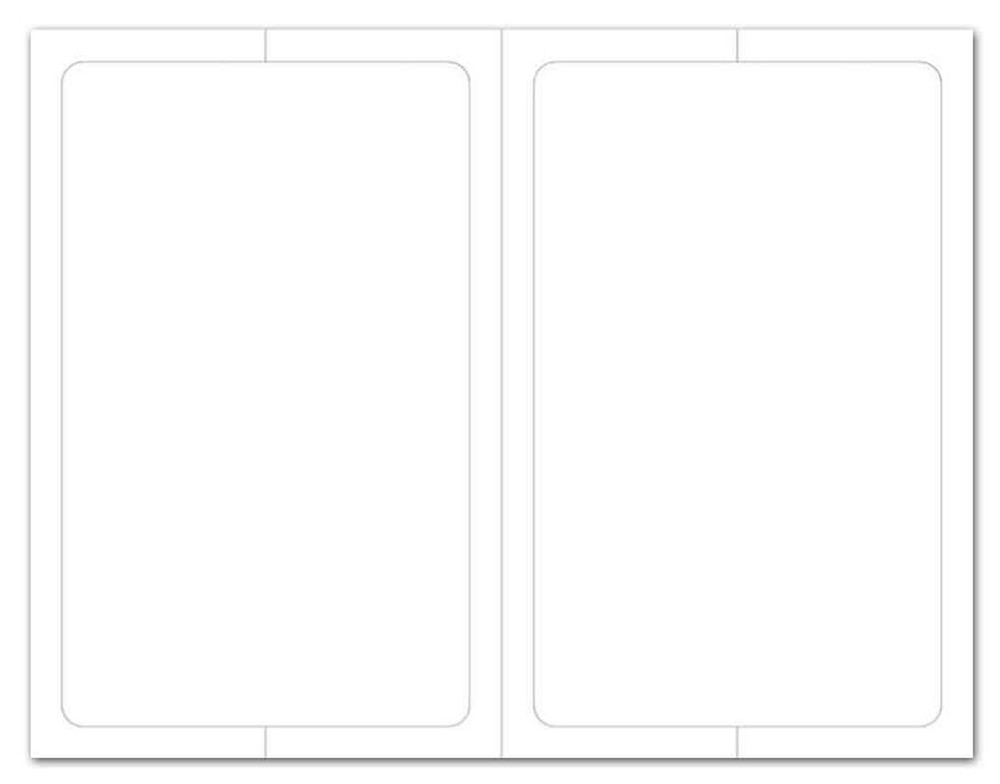 Plain White Addendum Window Stickers – Adhesive – Half Sheet (50 Sheets per Box)