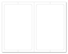 Plain White Addendum Window Stickers – Adhesive – Half Sheet (50 Sheets per Box)