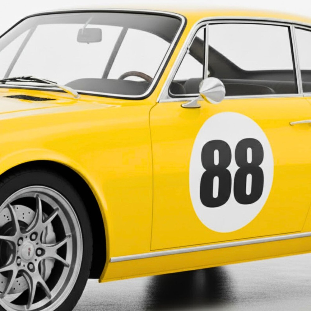 2x Custom Magnetic Racing Any Numbers Track Day Durable AutoCross Car Door