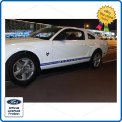 Ford Mustang Rocker Panel Door Side Stripes Decals RB strips both sides L and R
