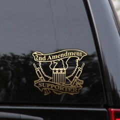 2nd Amendment Supporter Eagle Vinyl Decal Sticker