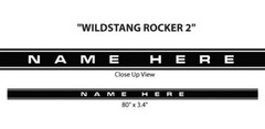 Lower Rocker Panel 2 Stripes Decal 3M Vinyl Graphic for 2005-2009 Ford Mustang