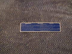 1982 LANCIA ZAGATO BATTERY WARNING DECAL