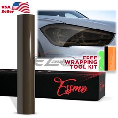 Headlight TPU Tint Gloss Dark Smoke Black PPF Protection Film Tail Light Fog DIY