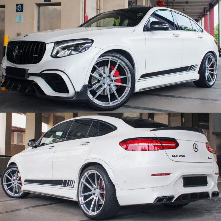 Mercedes Benz GLC Bonnet And Side Stripe Decals Edition 1 GLC 250 300 400 43