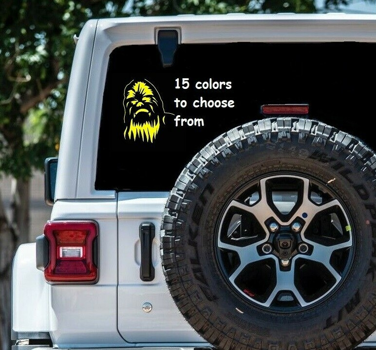 8 Sizes Chewbacca Chewy Car Window Decal Sticker Macbook Tablet Laptop sticker