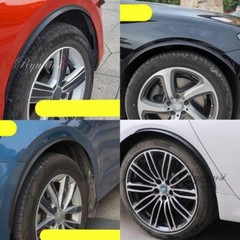 2x Car Fender Flares Wheel Eyebrow Arch Extension Protector Moulding Trim Strip