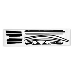 1-10Set Glossy Black Chrome Delete Window Trim Overlay for Honda Accord 2008-12