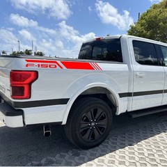2PCS Vinyl Waterproof Decals for Ford F-150 F150 Pickup Rear Bed Side Stickers