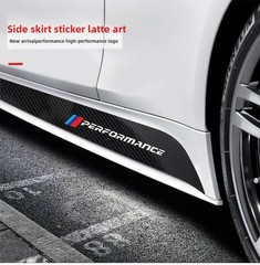 FOR BMW 1 2 3 4 5 SERIES X5X6 CARBON FIBER PATTERN MP SIDE STICKER SKIRT DECALS