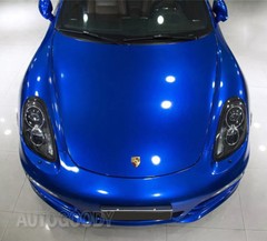 60″ x 60″ Super Gloss Metallic Blue Vinyl Film Wrap Air Bubble Free 5ft x 5ft