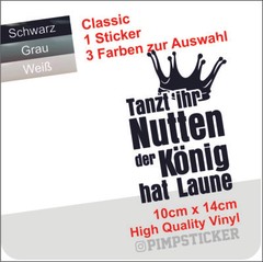 DANCE HER HOOKERS THE KING HAS MOOD / JDM tuning styling / gloss foil fun DUB