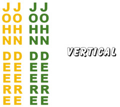 2X for John Deere Premium Vinyl Sticker 2-Pack Yellow 9″ 12″, 15″, 24″ or 36″-