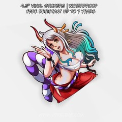 One Piece – Yamato | Lewd Anime Waifu Weeb JDM Vinyl Sticker Peeker Decal