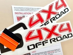 2 x 4×4 Off-Road Stickers Compatible w/ TRD Four Wheel Drive Decals 22″ x 4″