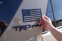Set of 2 Tactical Black American Flag Car Magnets – Enhance Your Vehicle Style