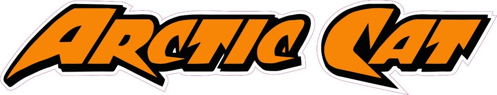 Arctic Cat Version 5 orange Decal 7″ x 1.75″