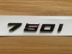 Gloss Black 3D ABS Letters Trunk 750i Emblem Rear Badge for BMW 2017-2022 750i